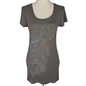 Roxy Tattoo Graphic Tee Shirt Women’s Small